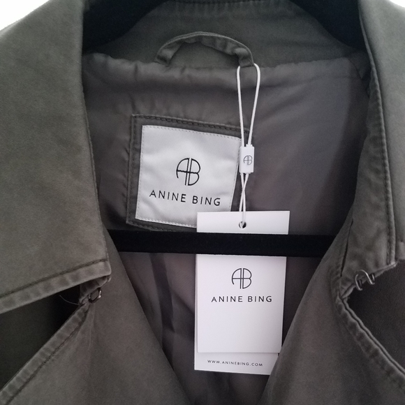 Anine Bing cropped trench coat - Picture 7 of 8